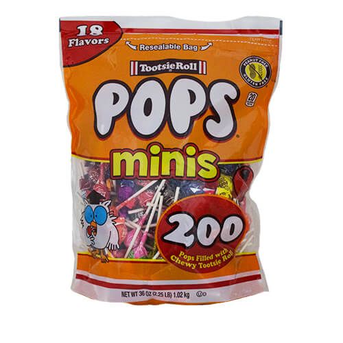 Saf-T-Pops Lollipops Regular Flavors 200 Count Bag 