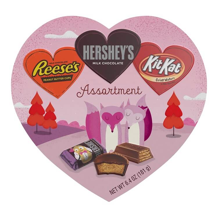 Hershey Valentine Assorted Heart Box | Valentine Candy | SweetServices ...