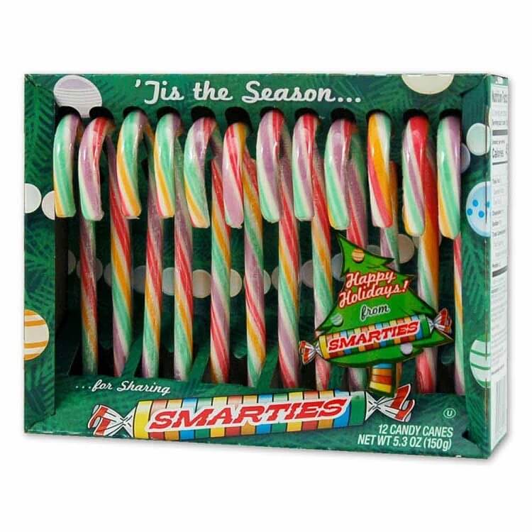 Smarties 6 inch Candy Cane 12 count cradle