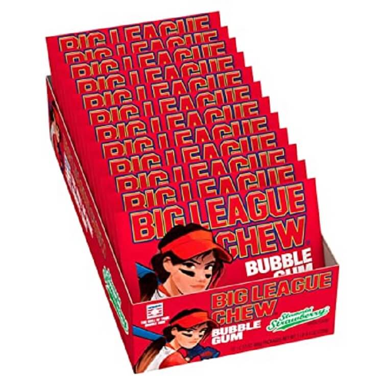 Big League Chew Bubble Gum, Sour Apple - 2.12 oz pouch