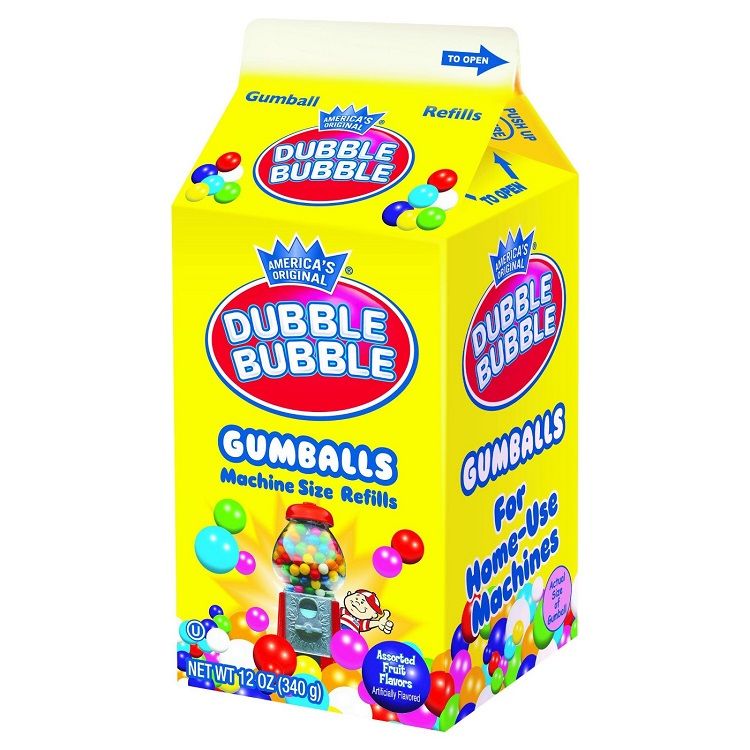 Dubble Bubble Gum Balls Refill 12 oz Carton | Bulk Candy ...