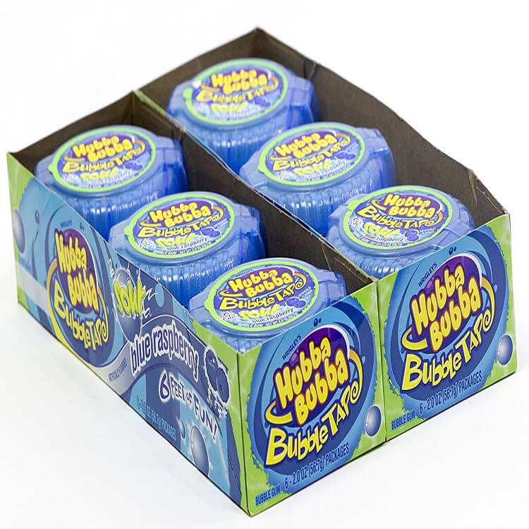 Pack of Hubba Bubba Bubble Tape Sour Blue Raspberry