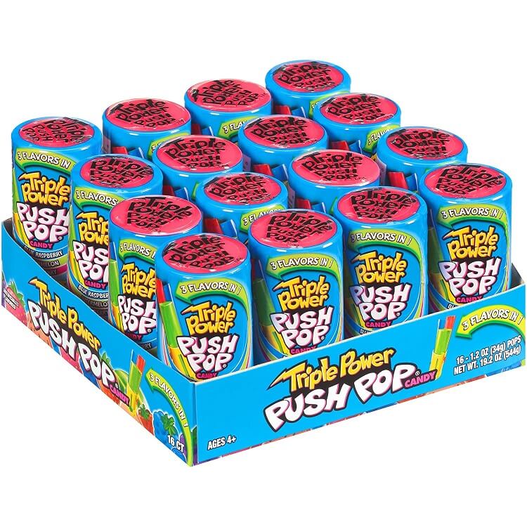 Triple Power Push Pops | Novelty Candy | SweetServices.com Online Bulk ...