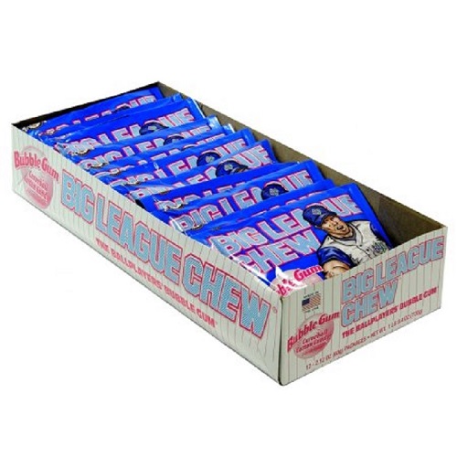 Big League Chew Gum Cotton Candy 2.12oz pack or 12ct box