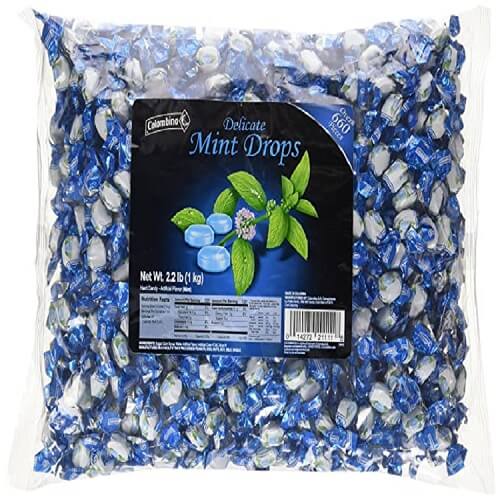 Columbina Delicate Blue Mini Mint Drops, 660 Ct., 2.2 pounds : :  Grocery & Gourmet Food