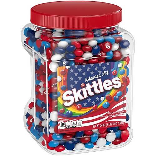 Red, White and Blue Candy Stars – Half Nuts